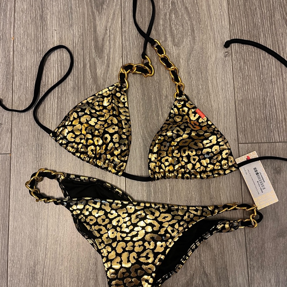 Black and Gold Bikini Swimwear
